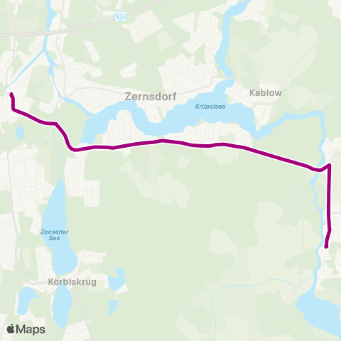 Busverkehr Oder-Spree Bindow ↔︎ Königs Wusterhausen map