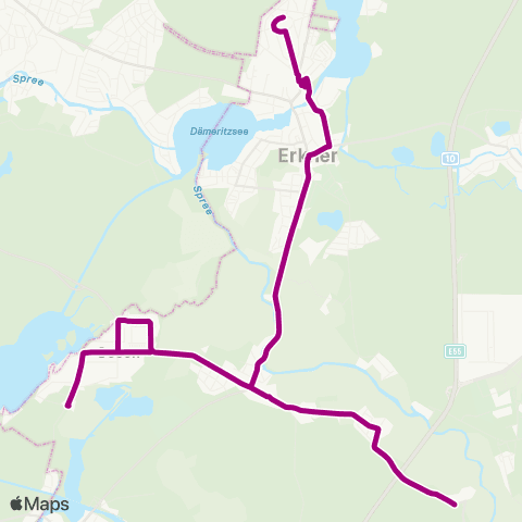 Busverkehr Oder-Spree Steinfurt ↔︎ 🅢 Erkner map