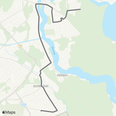 BVG Müggelschlößchenweg (Berlin) ↔︎ Waltersdorfer Str. map