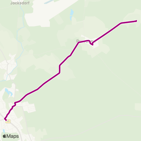 Cottbusverkehr Raden ↔︎ Deutsches Haus map