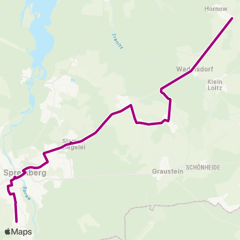 Cottbusverkehr Abzweig Bohsdorf ↔︎ Busbahnhof map