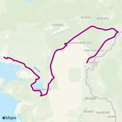 Cottbusverkehr Markt ↔︎ Dorf map