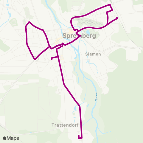 Cottbusverkehr Trattendorf A.-Diesterweg-Ring ↔︎ Busbahnhof map