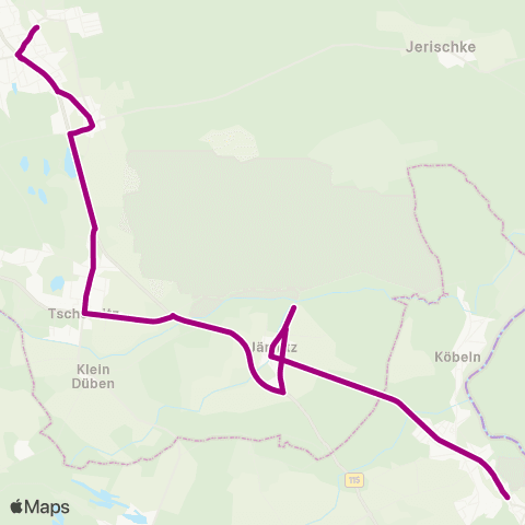 Cottbusverkehr Deutsches Haus ↔︎ Kirchplatz map