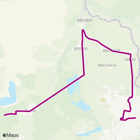 Cottbusverkehr Gasthaus ↔︎ Busbahnhof map
