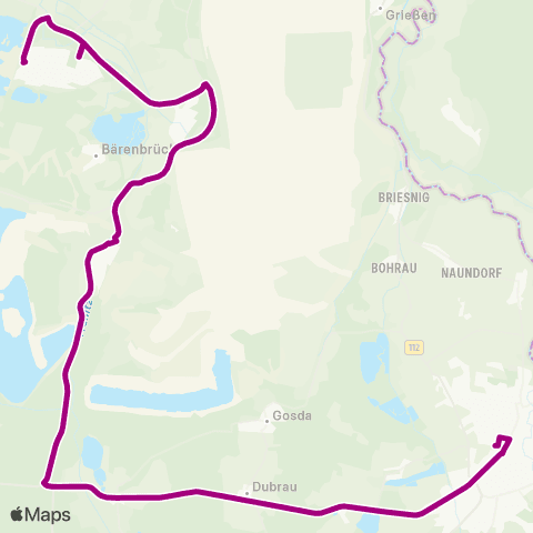 Cottbusverkehr Haupteingang ↔︎ Busbahnhof map