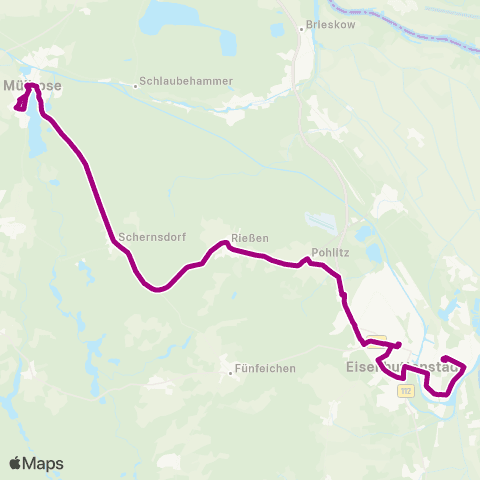 Busverkehr Oder-Spree Markt ↔︎ Eisenhüttenstadt map