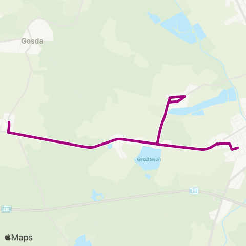 Cottbusverkehr Noßdorf Turnhalle ↔︎ Dorf map