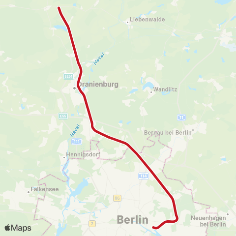 NEB Betriebsgesellschaft  map