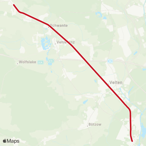 DB Regio 🅢 Hennigsdorf Bhf ↔︎ Kremmen, map