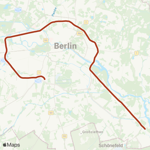 S-Bahn Berlin Ring ↻ Im Uhrzeigersinn map