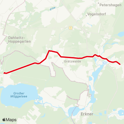 Schöneicher Rüdersdorfer Straßenbahn Straßenbahnschleife ↔︎ 🅢 Friedrichshagen map