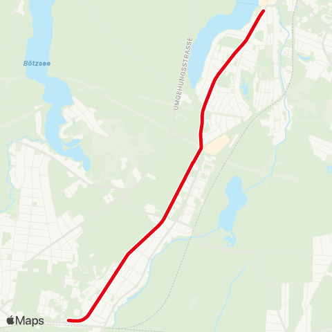 Strausberger Eisenbahn 🅢 Strausberg [Tram] ↔︎ Lustgarten map