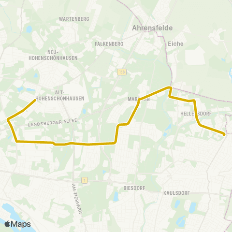 BVG Virchowstr. ↔︎ Riesaer Str. map