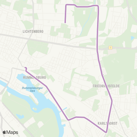 BVG 🅢 Schöneweide ↔︎ 🅢+🅤 Lichtenberg Bhf map