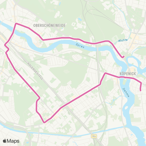 BVG Bahnhofstr. ↔︎ 🅢 Schöneweide map