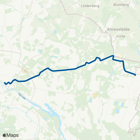 BVG 🅢 Hackescher Markt ↔︎ Riesaer Str. map