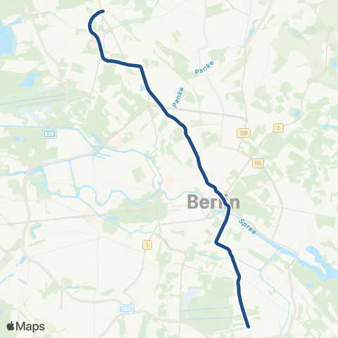 BVG 🅢+🅤 Hermannstr. ↔︎ 🅢+🅤 Wittenau map