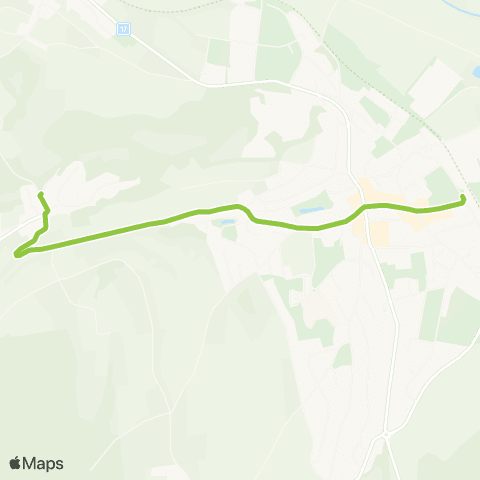 VBG - Verkehrsbetriebe Glattal Regensberg, Dorf - Dielsdorf, Bahnhof map