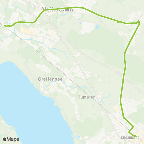 VBG - Verkehrsbetriebe Glattal Schwerzenbach ZH, Bahnhof - Uster, Bahnhof map