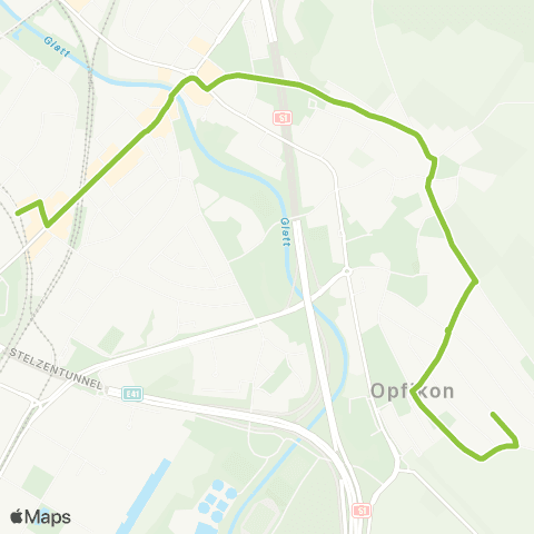 VBG - Verkehrsbetriebe Glattal Glattbrugg, Bahnhof - Opfikon, Grätzli map