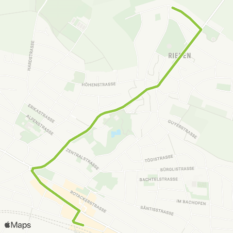 VBG - Verkehrsbetriebe Glattal Wallisellen, Bahnhof - Wallisellen, Schäfligraben map