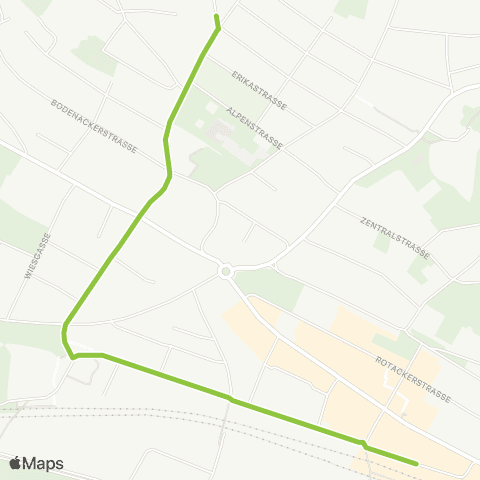VBG - Verkehrsbetriebe Glattal Wallisellen, Frohheimstrasse - Wallisellen, Bahnhof map