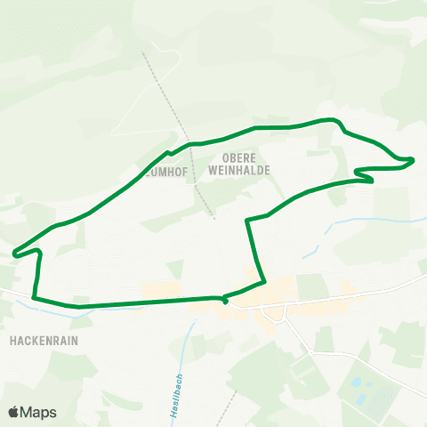 VBL - Verkehrsbetriebe Luzern Kriens, Sidhalde - Kriens, Busschleife map