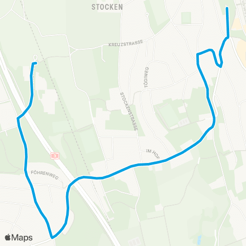 VBZ - Verkehrsbetriebe Zürich Kilchberg ZH, Asp - Kilchberg ZH, Bahnhof map