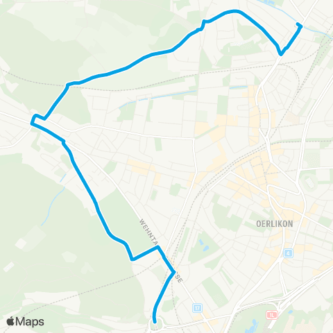 VBZ - Verkehrsbetriebe Zürich Zürich, Seebach - Zürich, Bucheggplatz map