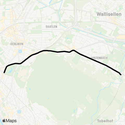 VBZ - Verkehrsbetriebe Zürich Zürich, Milchbuck - Stettbach, Bahnhof map