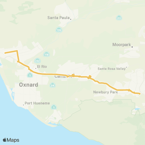 VCTC 50 Hwy 101 map
