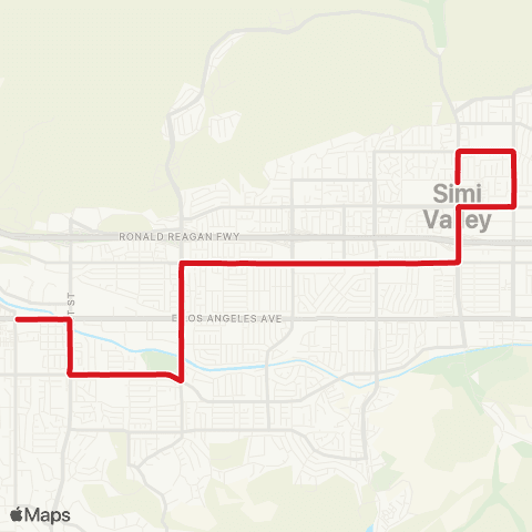 Simi Valley Transit Cochran Street / Royal Avenue map