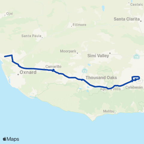 VCTC 55 Conejo Connection map