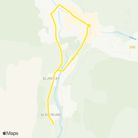 Navettes station Val d'Isère Le Coin - Le Manchet map