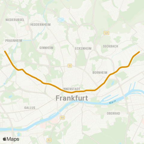 VGF Enkheim - Heerstr. map