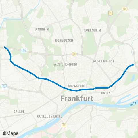 VGF Ost - Hausen map