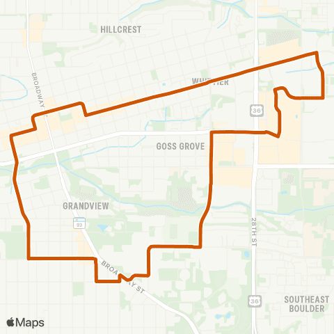 Via HOP Clockwise map