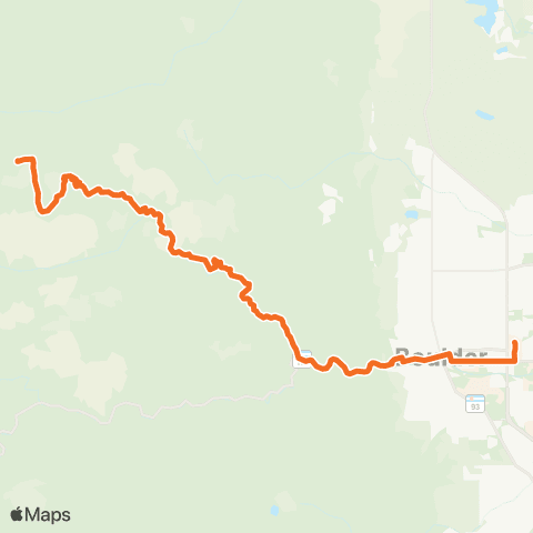 Via Gold Hill Climb map