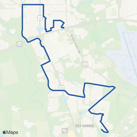 VIA Metropolitan Transit Kel-Lac / Valley-Hi / Hidden Cove map