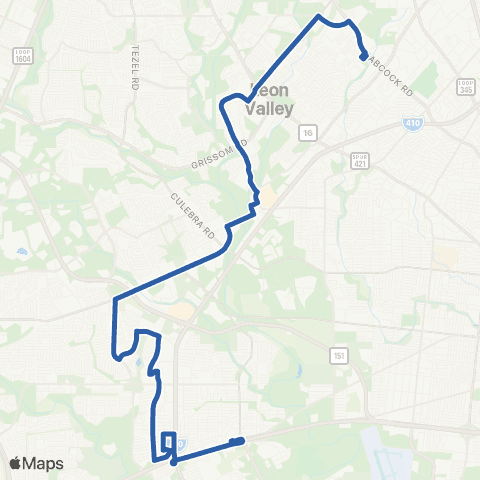 VIA Metropolitan Transit Medical Center / Ingram / Kel-Lac map