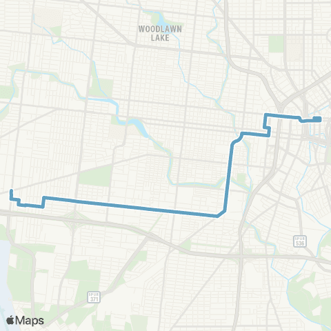 VIA Metropolitan Transit Guadalupe / Ceralvo 68-66 Lineup map