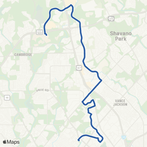 VIA Metropolitan Transit Medical Center / UTSA map