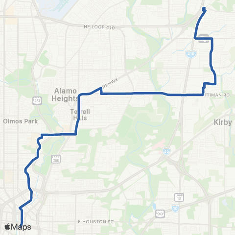 VIA Metropolitan Transit North St Marys map