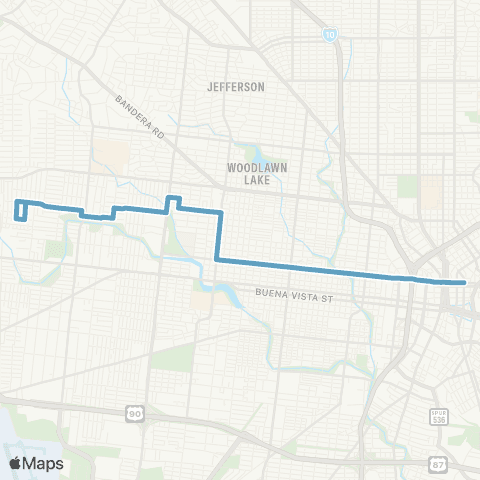 VIA Metropolitan Transit Martin map