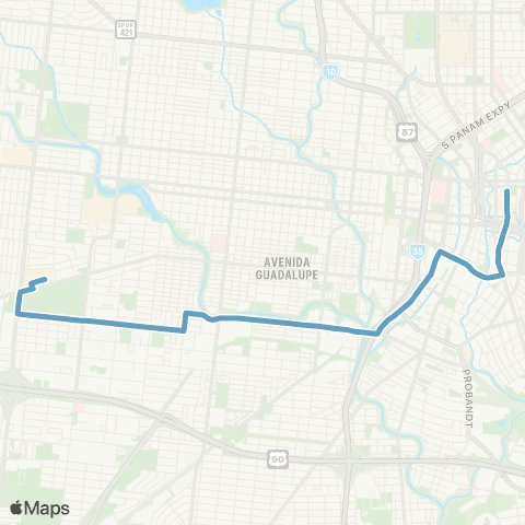 VIA Metropolitan Transit Laredo map