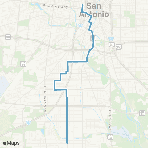 VIA Metropolitan Transit Commercial map