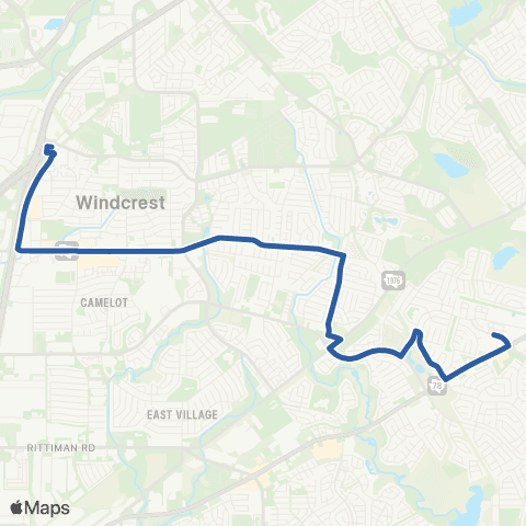 VIA Metropolitan Transit Randolph / Ventura map