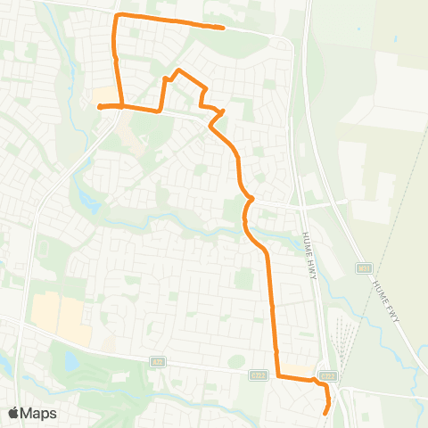 PTV - Public Transport Victoria Craigieburn North - Craigieburn map