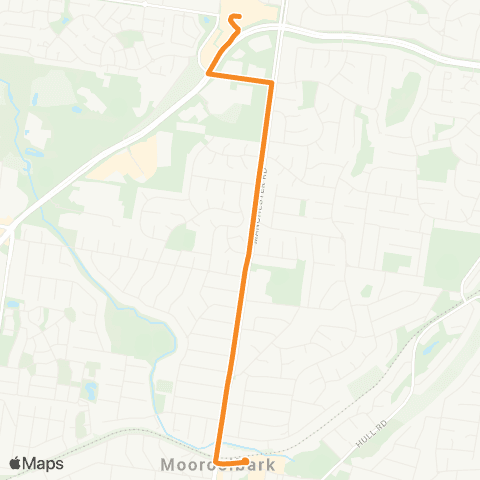 PTV - Public Transport Victoria Chirnside Park SC - Mooroolbark map